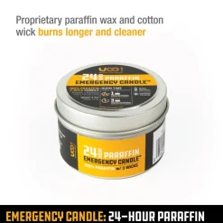 UCO Emergency Candle Lantern Paraffin - 24 Hour Fashion