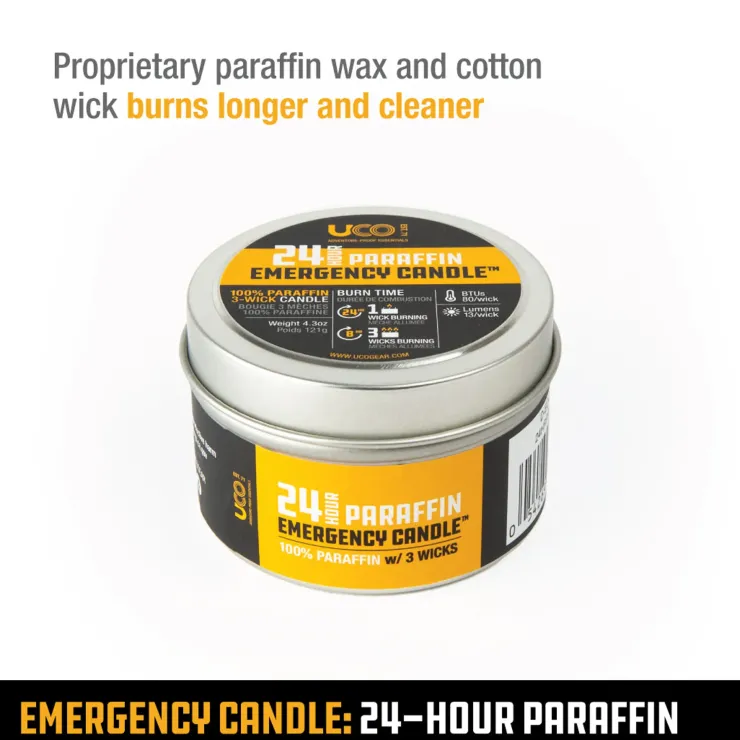 UCO Emergency Candle Lantern Paraffin - 24 Hour Fashion