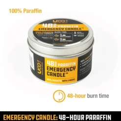 UCO Emergency Candle Lantern Paraffin - 48 Hour Hot