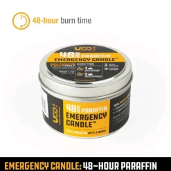 UCO Emergency Candle Lantern Paraffin - 48 Hour Hot