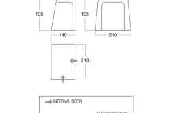 Vango DriveAway Awning Bedroom BR001 New