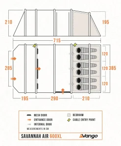 Vango Savannah Air 600XL Tent Package Hot