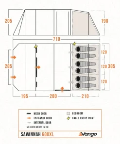 Vango Savannah 600XL Tent Package Outlet