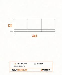 Vango Sentinel Family Windbreak - Deep Blue Discount