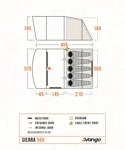 Vango Sierra 500 Tent Outlet