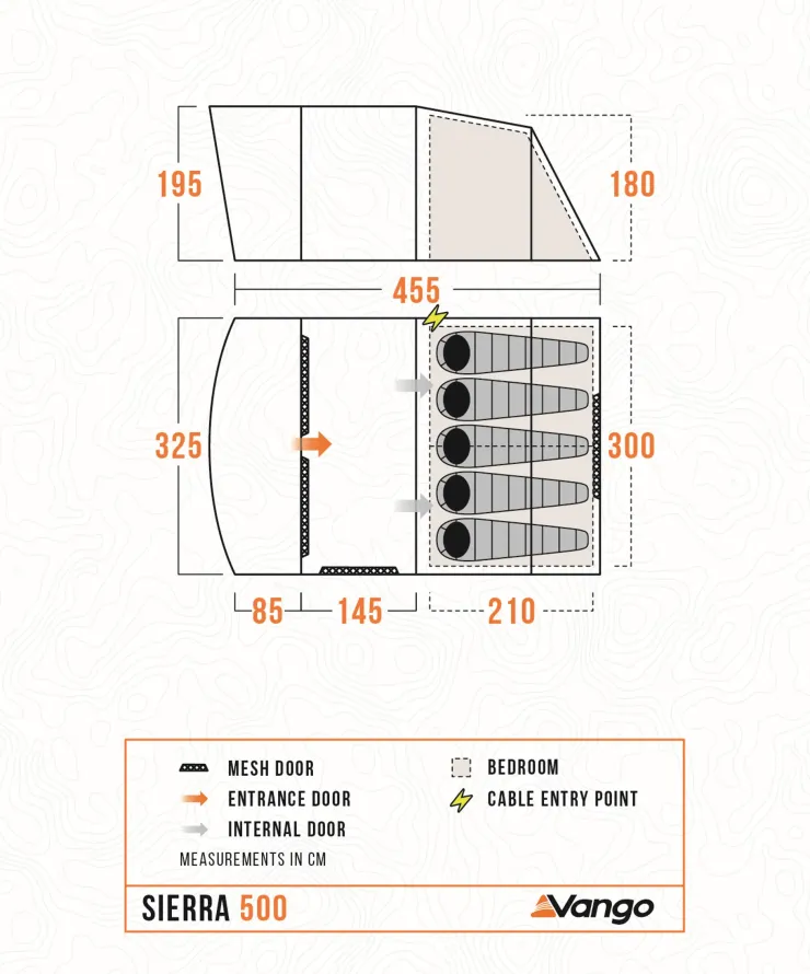 Vango Sierra 500 Tent Outlet