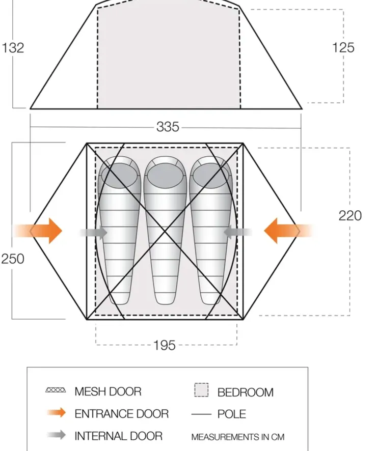 Vango Tryfan 300 Tent New