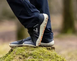 Vivobarefoot Mens Primus Trail Knit FG Shoes - Obsidian-Obsidian Fashion