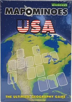 Wildcard Games Mapominoes - The Ultimate Geography Game - USA New