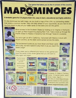 Wildcard Games Mapominoes - The Ultimate Geography Game - USA New