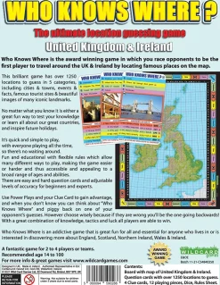 Wildcard Games Who Knows Where - UK and Ireland Game New