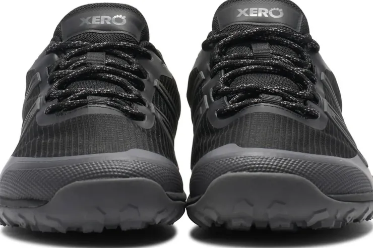 Xero Shoes Mens Scrambler Trail Low WP Shoe - Black-Asphalt New