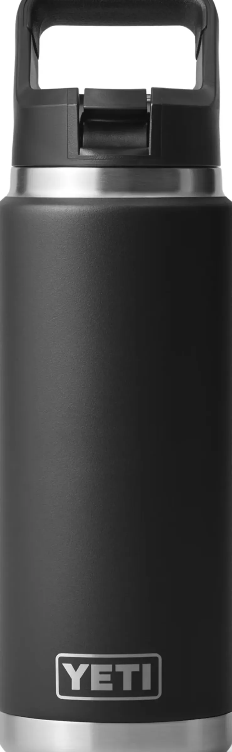 Yeti Rambler 26oz Straw Bottle - Black Hot