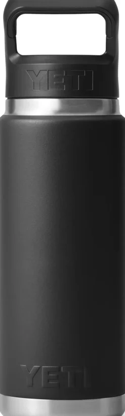 Yeti Rambler 26oz Straw Bottle - Black Hot