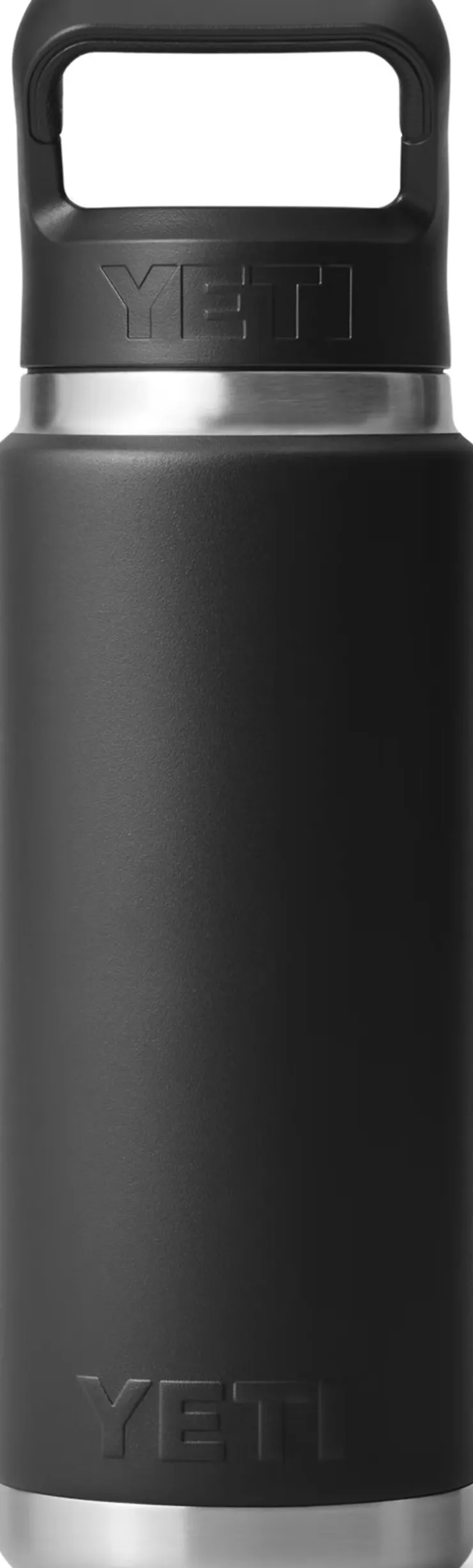 Yeti Rambler 26oz Straw Bottle - Black Hot