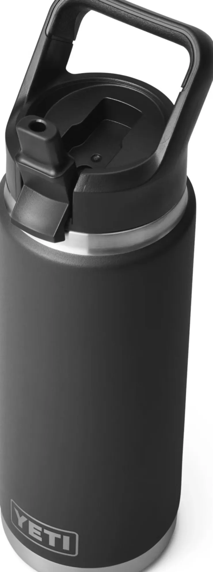 Yeti Rambler 26oz Straw Bottle - Black Hot