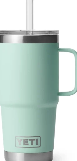 Yeti Rambler 25oz Straw Mug - Seafoam Hot