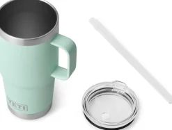 Yeti Rambler 25oz Straw Mug - Seafoam Hot